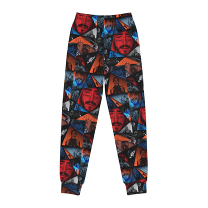 Post Malone Crystal Portaits Collage Youth Joggers