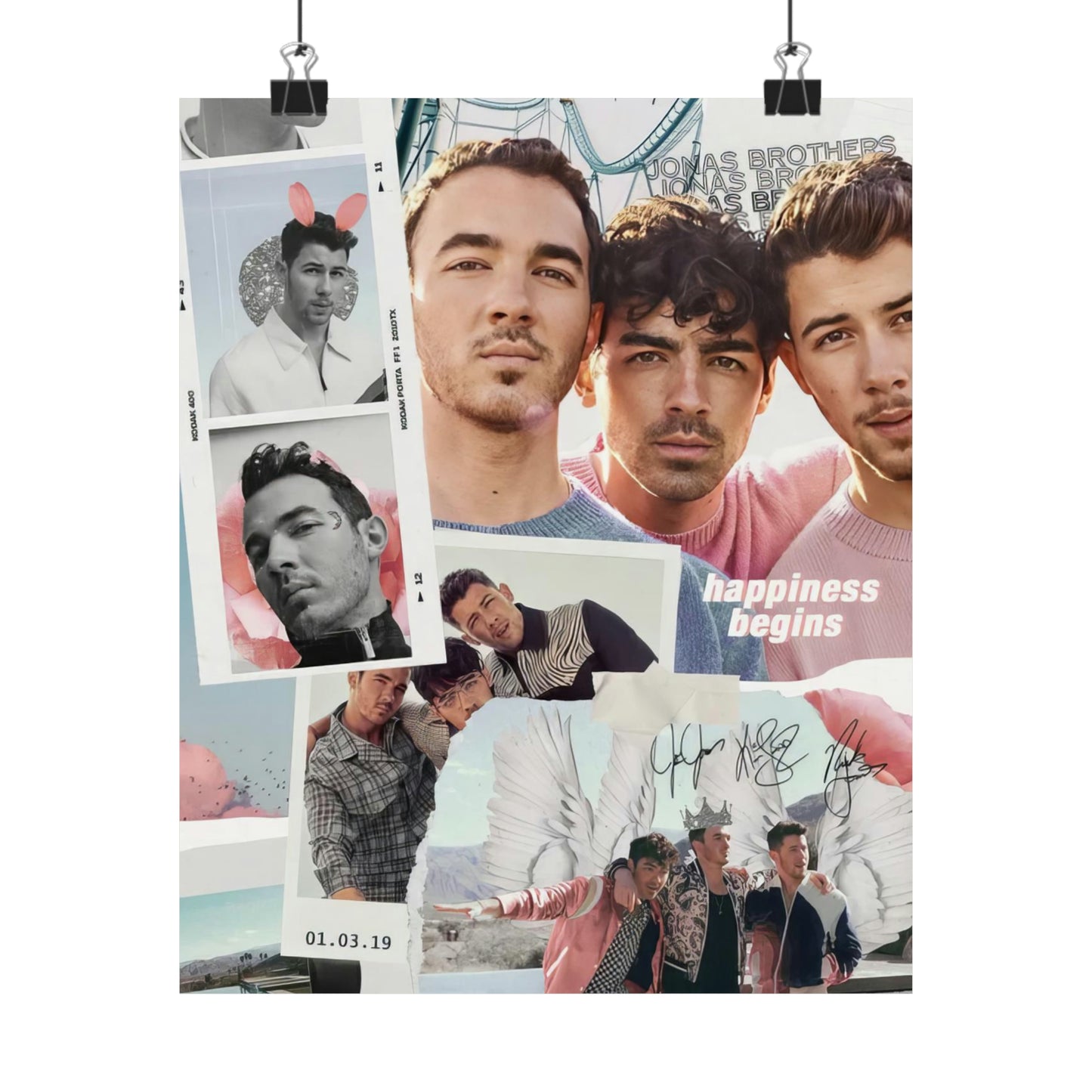 Jonas Brothers Happiness Begins Collage Matte Poster