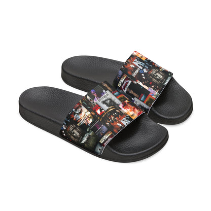 Slipknot Chaotic Album Art Collage Women's Slide Sandals