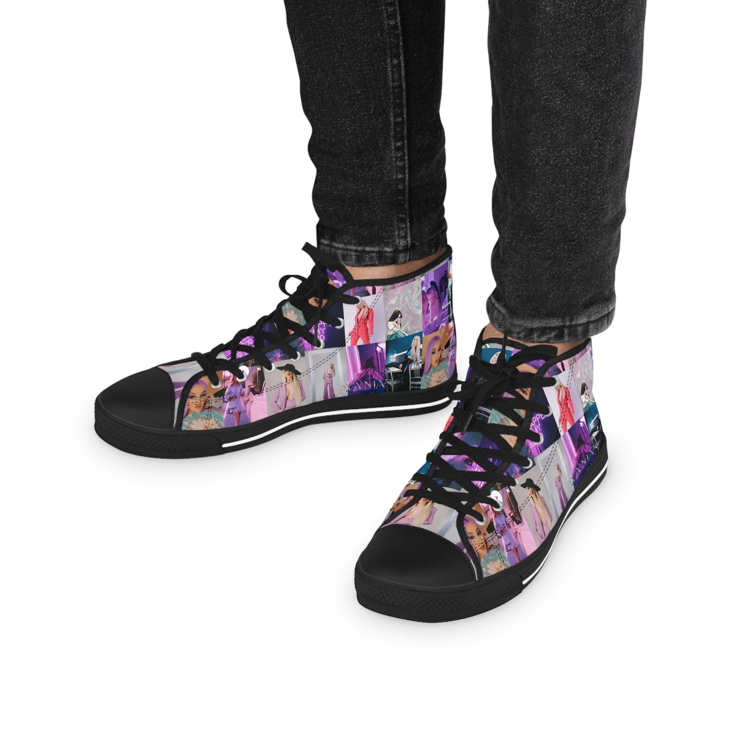 Ava Max Belladonna Photo Collage Men's High Top Sneakers