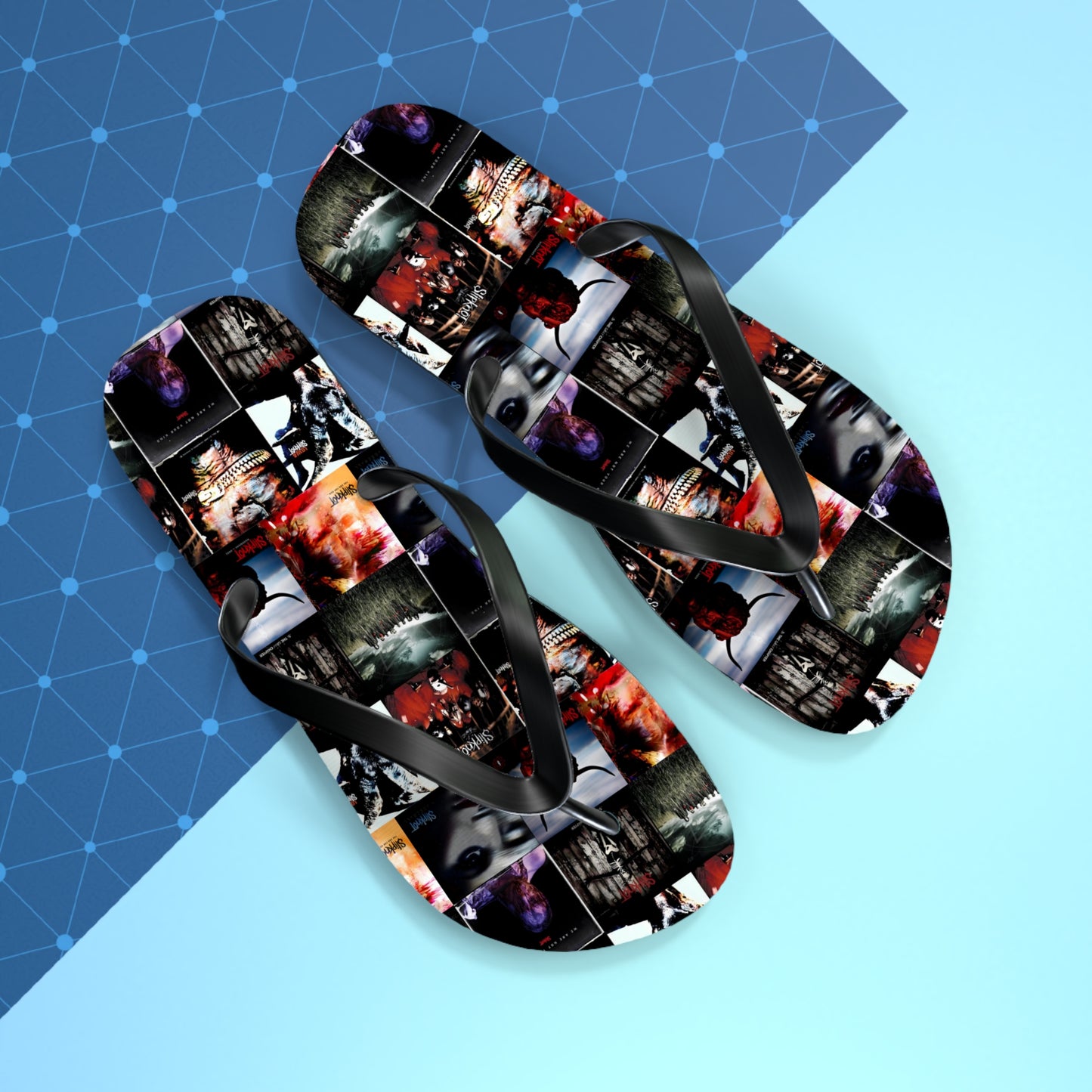 Slipknot Album Art Collage Flip Flops