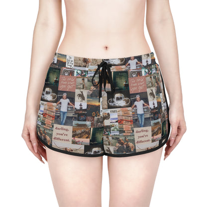 Morgan Wallen Darling You're Different Collage Women's Relaxed Shorts