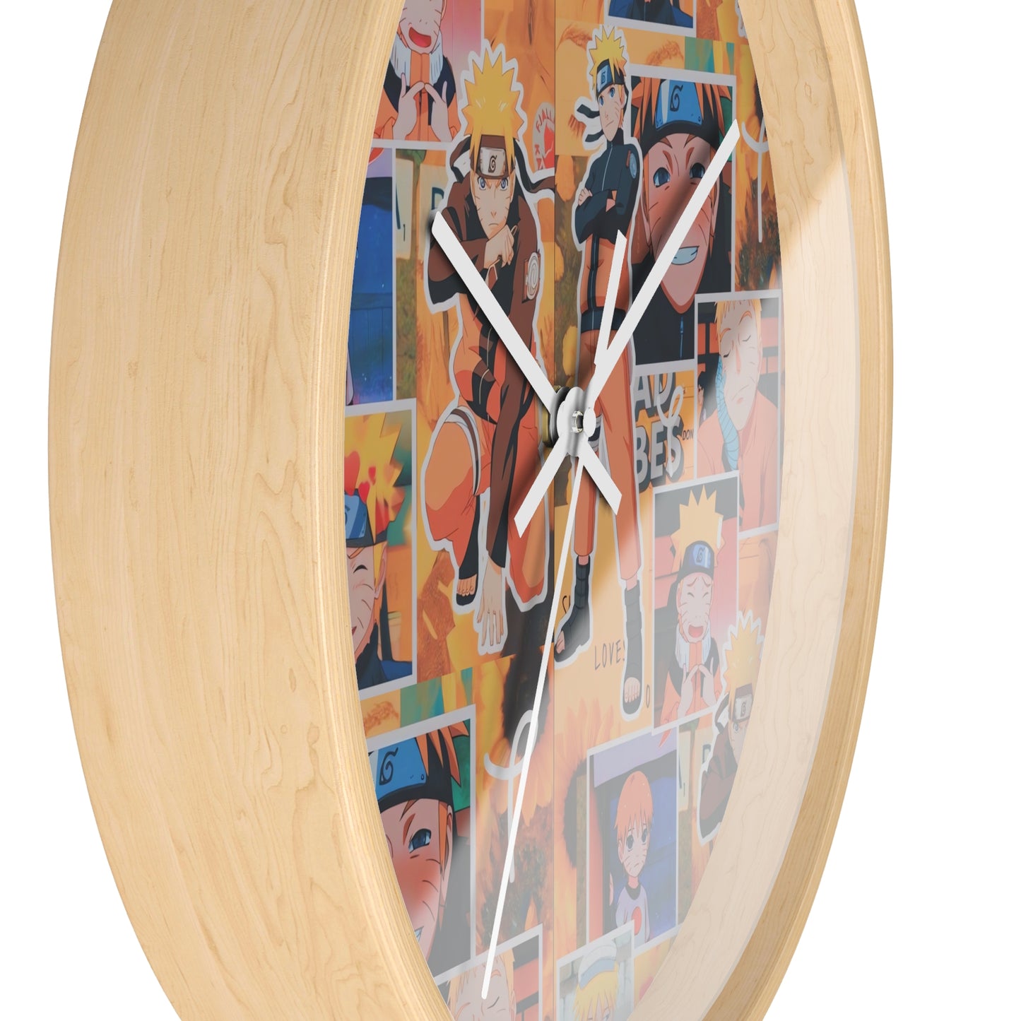 Naruto Uzumaki Sunflower Blaze Collage Wall Clock