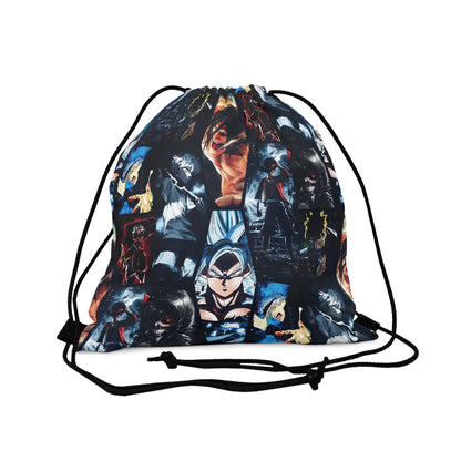 Anime Hero Montage Outdoor Drawstring Bag