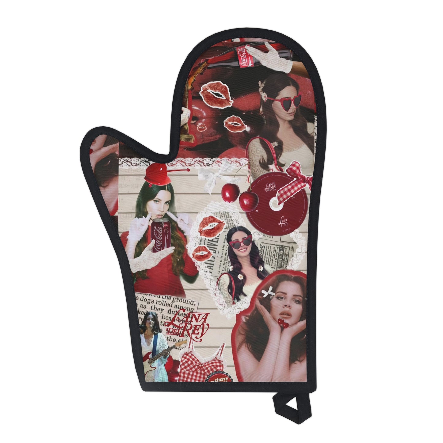 Lana Del Rey Cherry Coke Collage Oven Glove