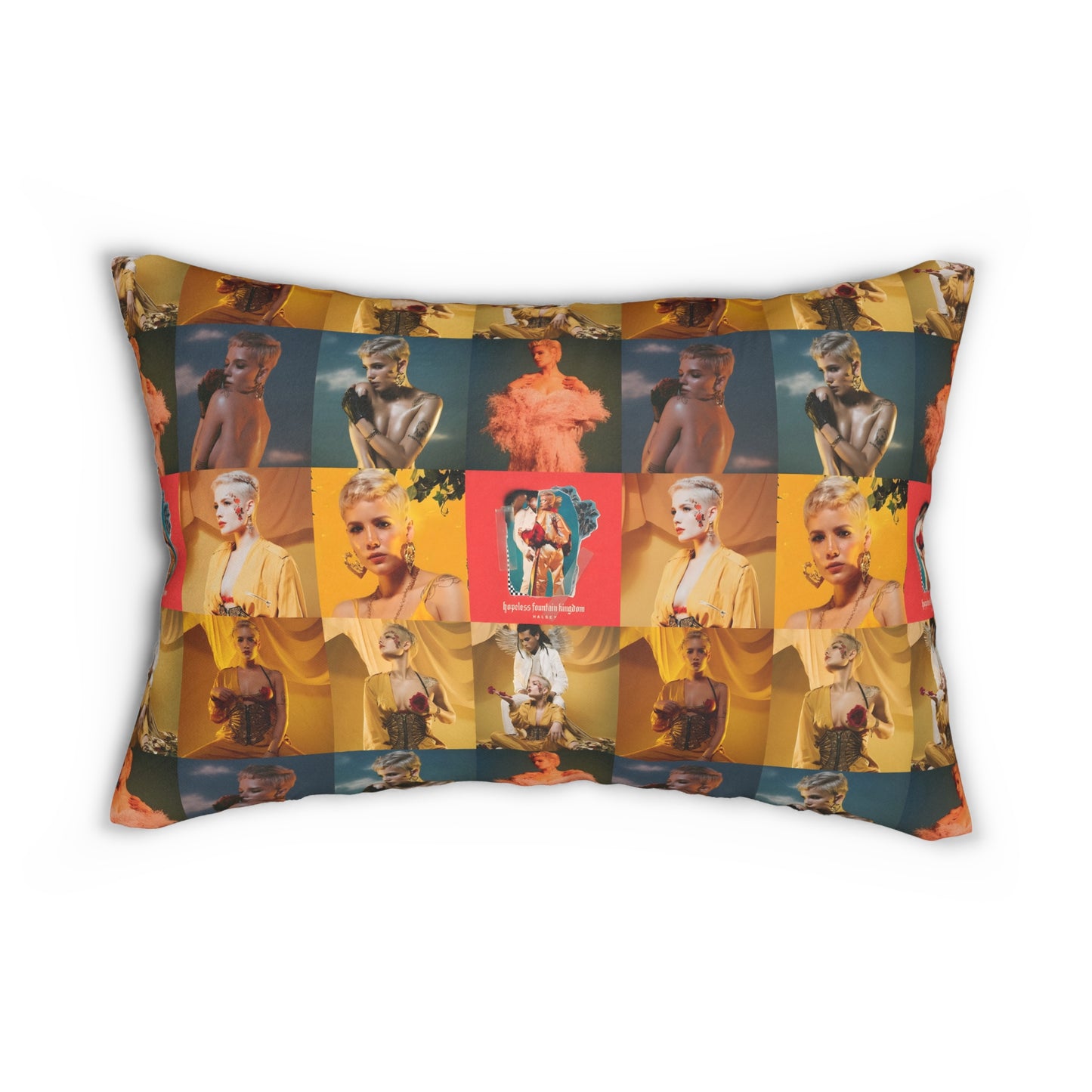 Halsey Hopeless Fountain Kingdom Mosaic Spun Polyester Lumbar Pillow