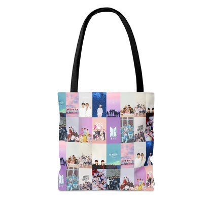 BTS Pastel Aesthetic Collage Tote Bag