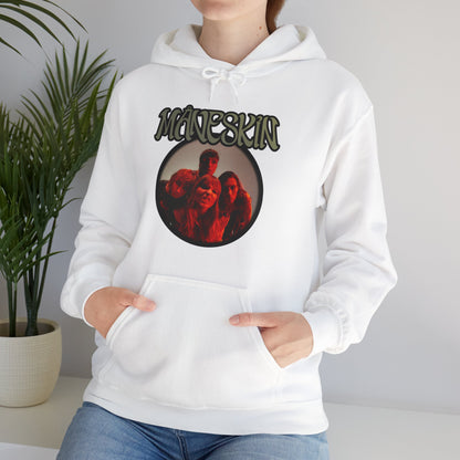 Måneskin Circular Group Photo Unisex Heavy Blend Hooded Sweatshirt