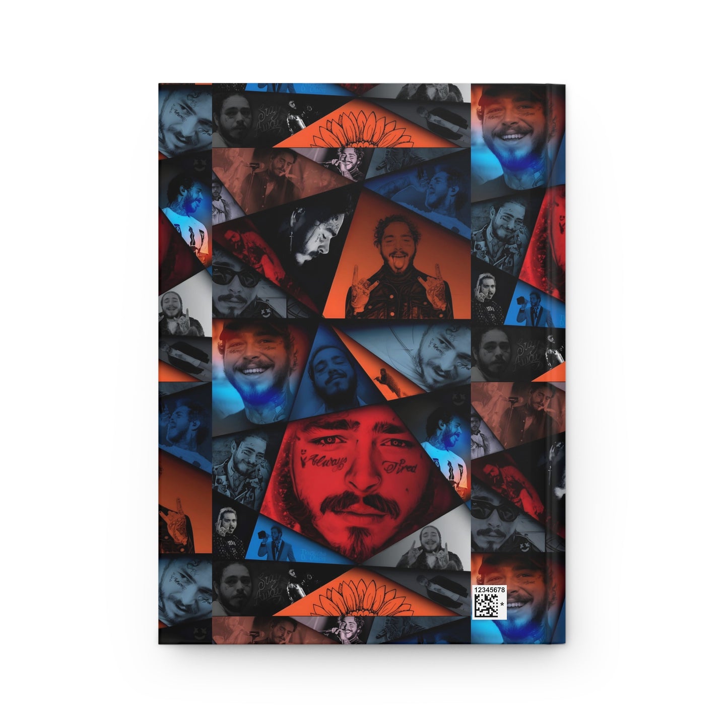 Post Malone Crystal Portaits Collage Hardcover Journal