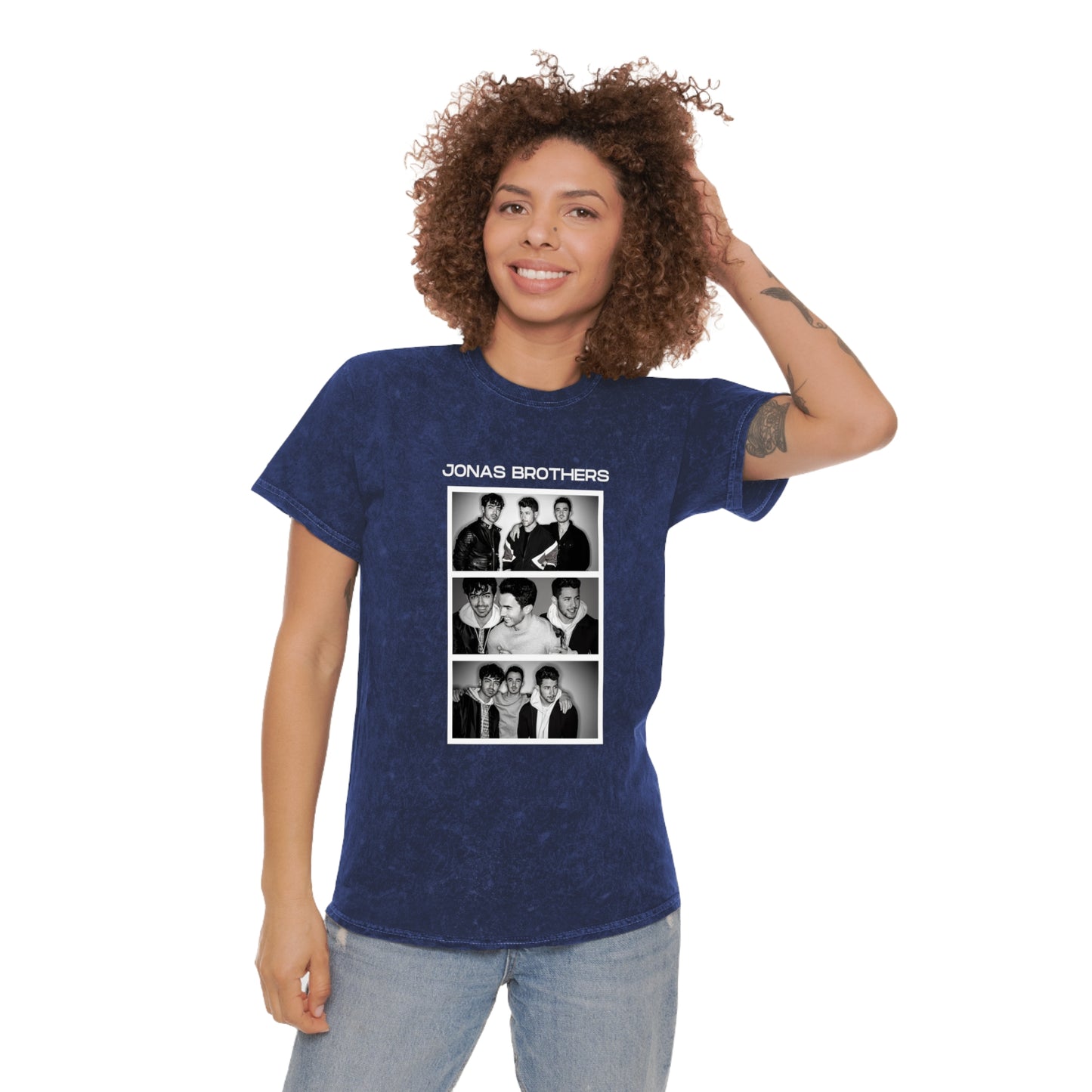 Jonas Brothers Photo Booth Unisex Mineral Wash Vintage Tee Shirt