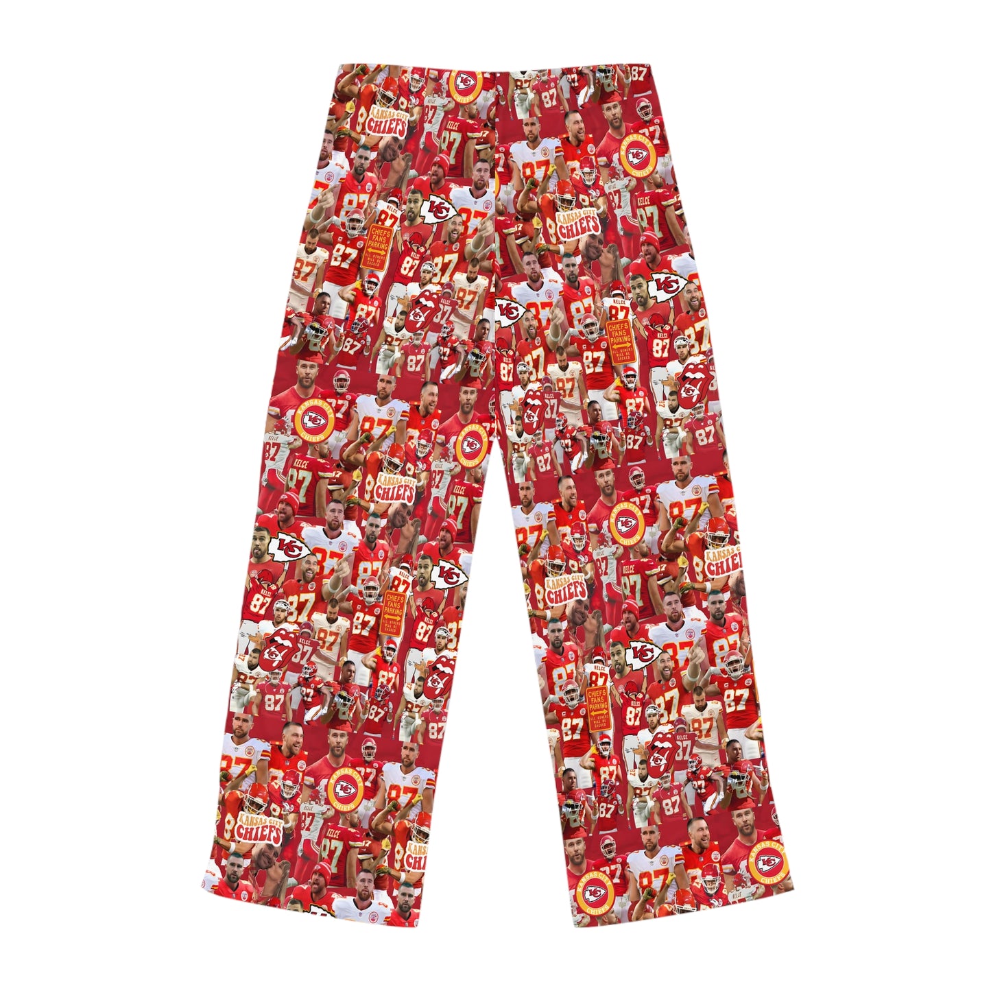 Travis Kelce Chiefs Red Collage Women's Pajama Pants