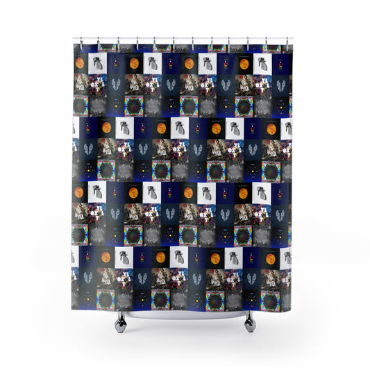 Colplay Album Cover Collage Shower Curtains