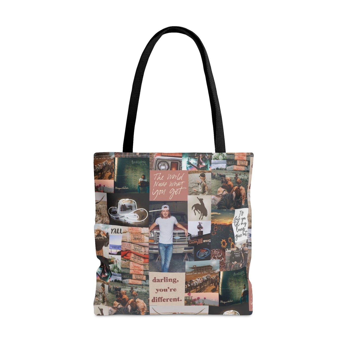 Morgan Wallen Darling You're Different Collage Tote Bag