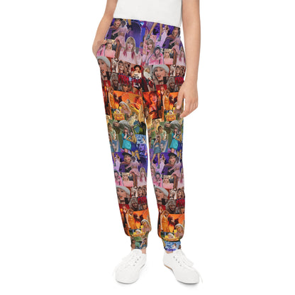 Taylor Swift Rainbow Photo Collage Youth Joggers