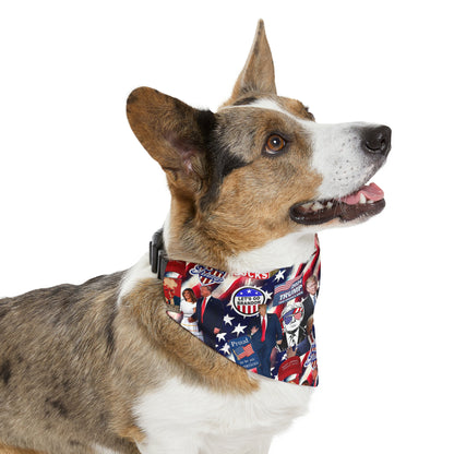 Donald Trump 2024 MAGA Montage Pet Bandana Collar