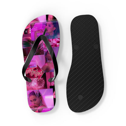 Ariana Grande 7 Rings Collage Flip Flops