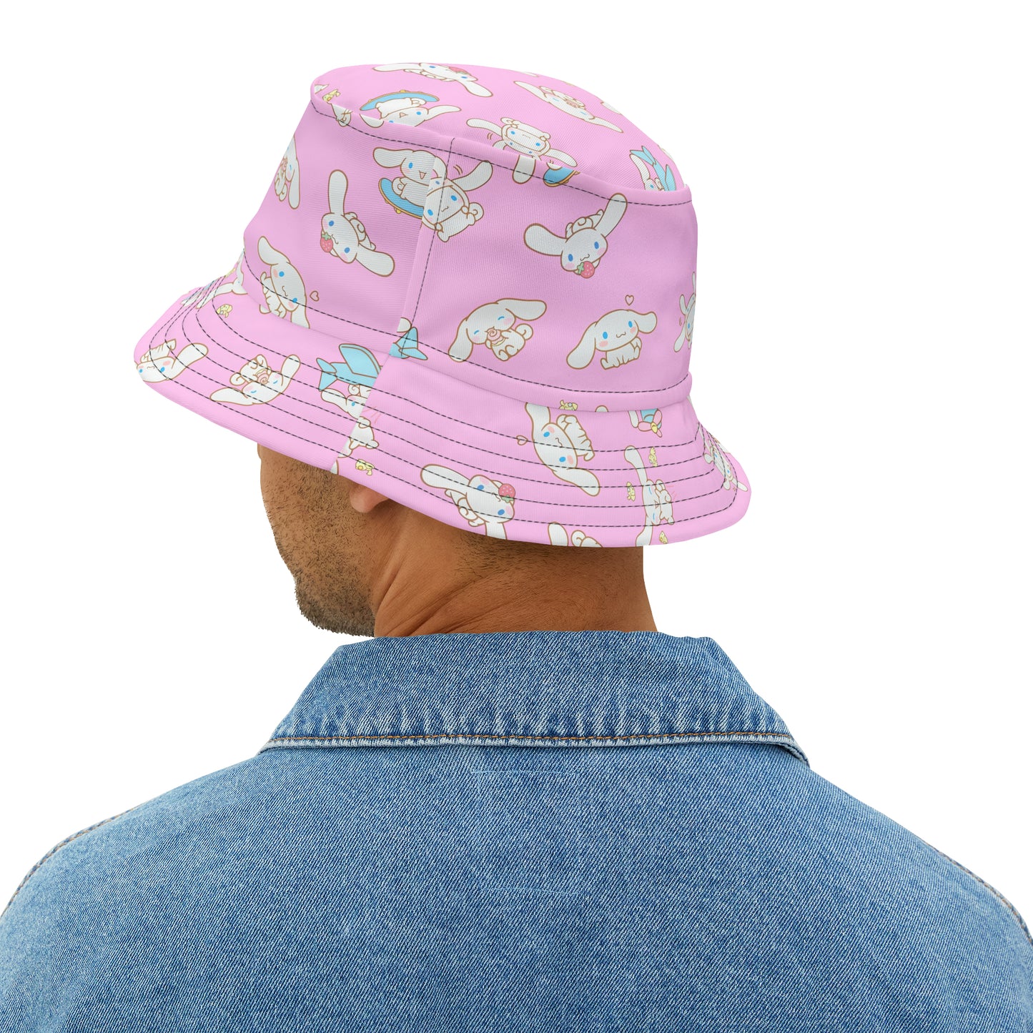 Cinnamoroll Playing Around Pattern Bucket Hat