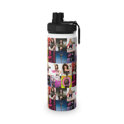 Miley Cyrus Album Cover Collage Stainless Steel Sports Lid Water Bottle