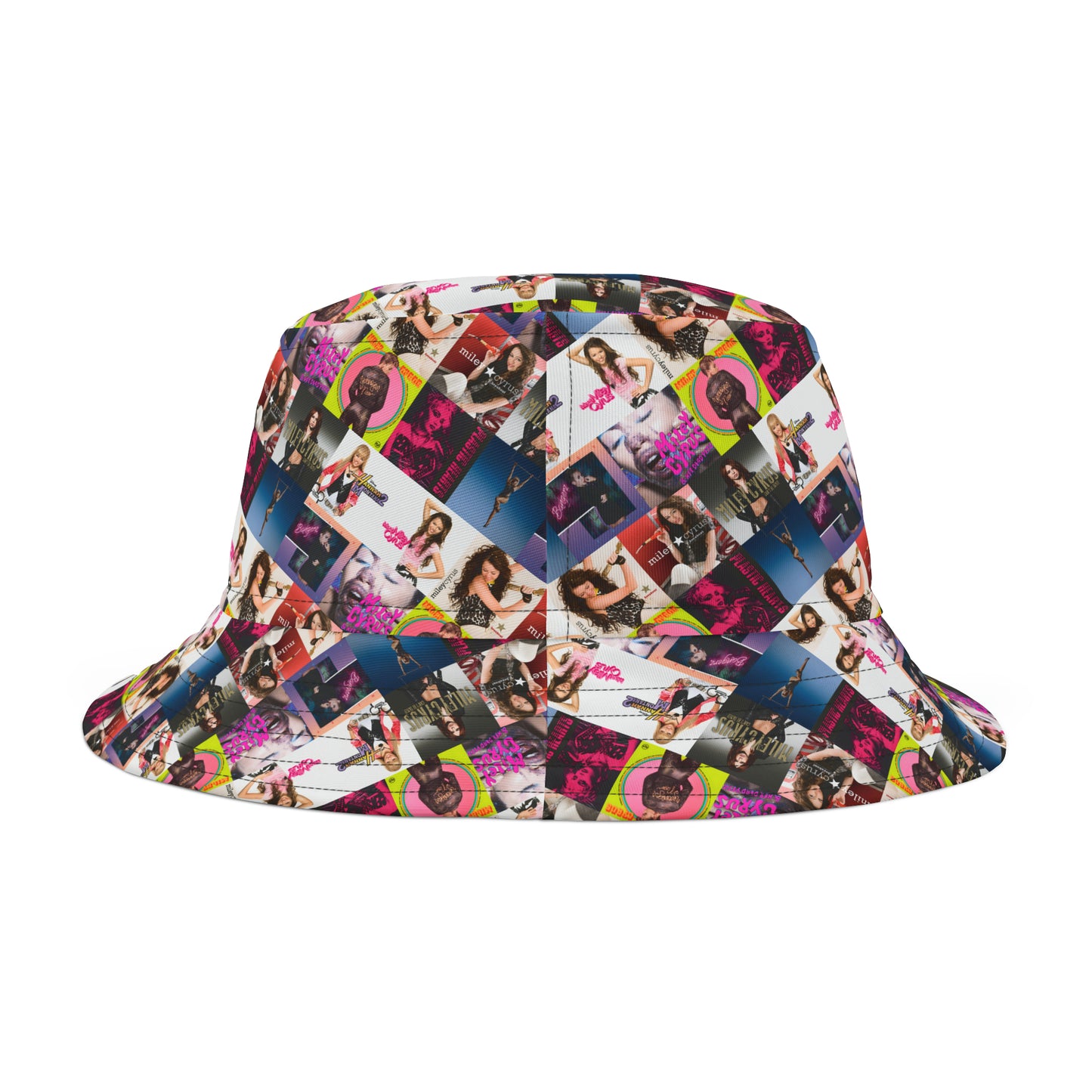 Miley Cyrus Album Cover Collage Bucket Hat