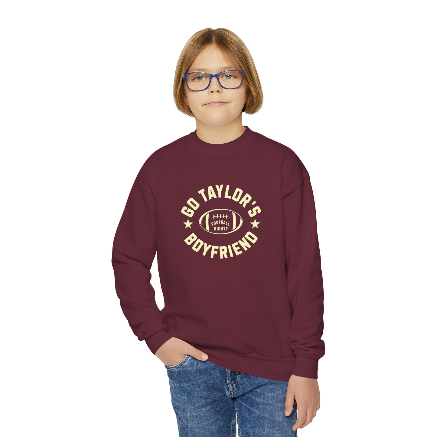 Taylor Swift Go Boyfriend Youth Crewneck Sweatshirt