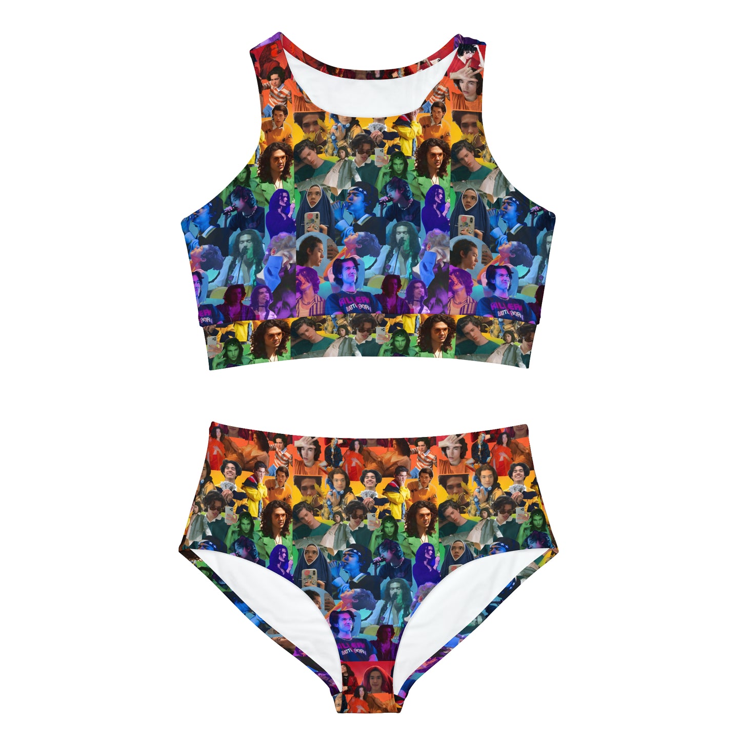 Conan Grey Rainbow Photo Collage Sporty Bikini Set