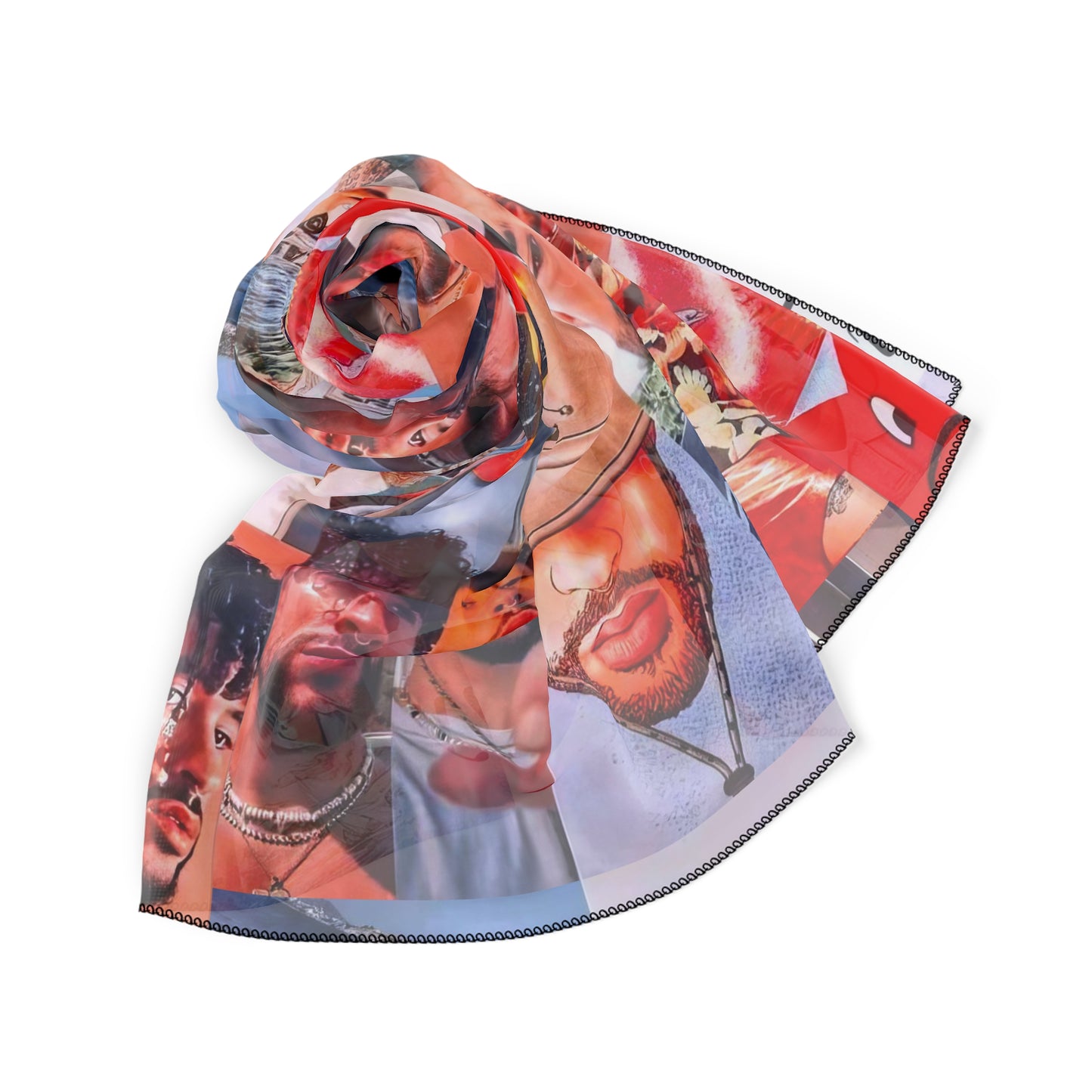 Bad Bunny Un Verano Sin Ti Photo Collage Polyester Scarf