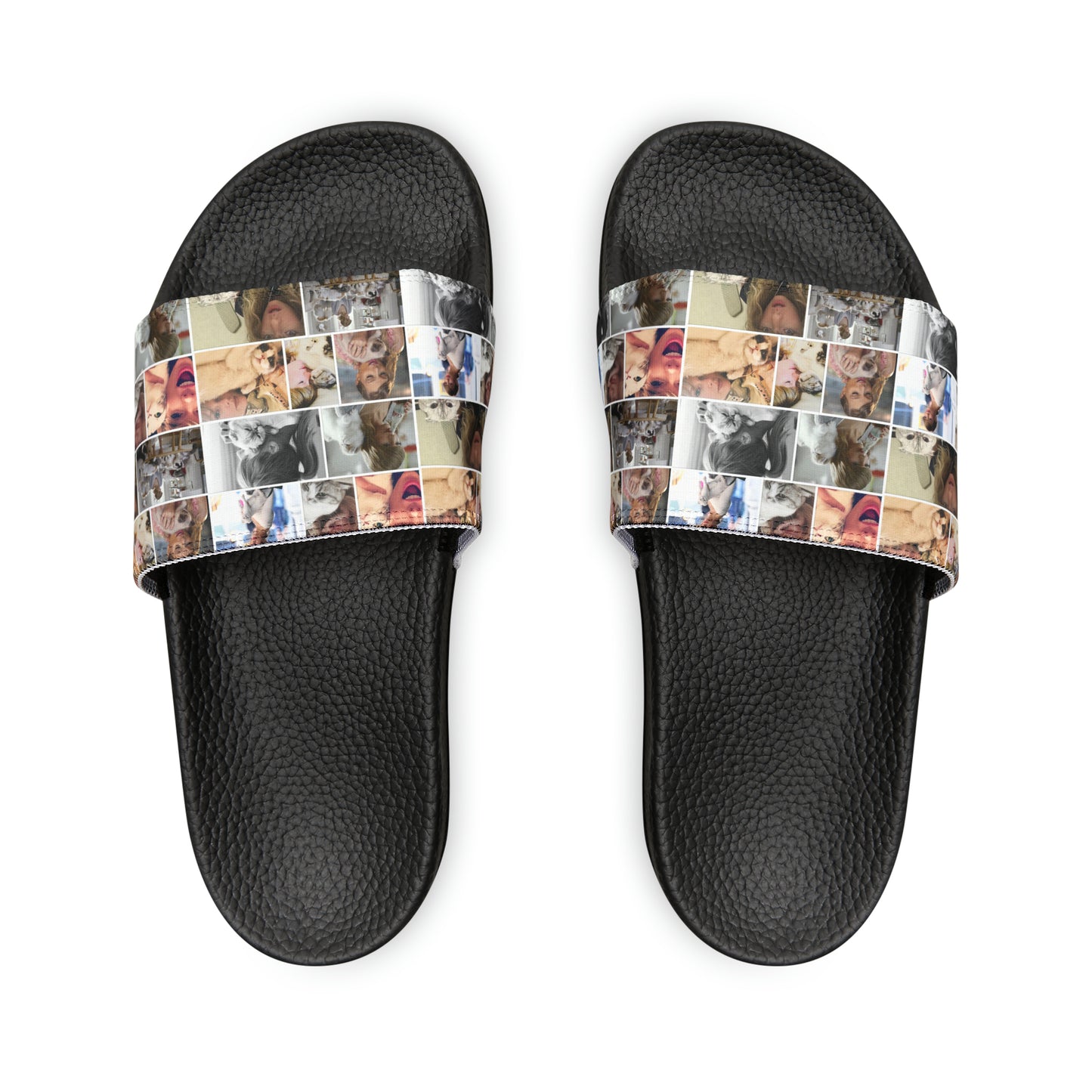 Taylor Swift's Cats Collage Pattern Women's Slide Sandals