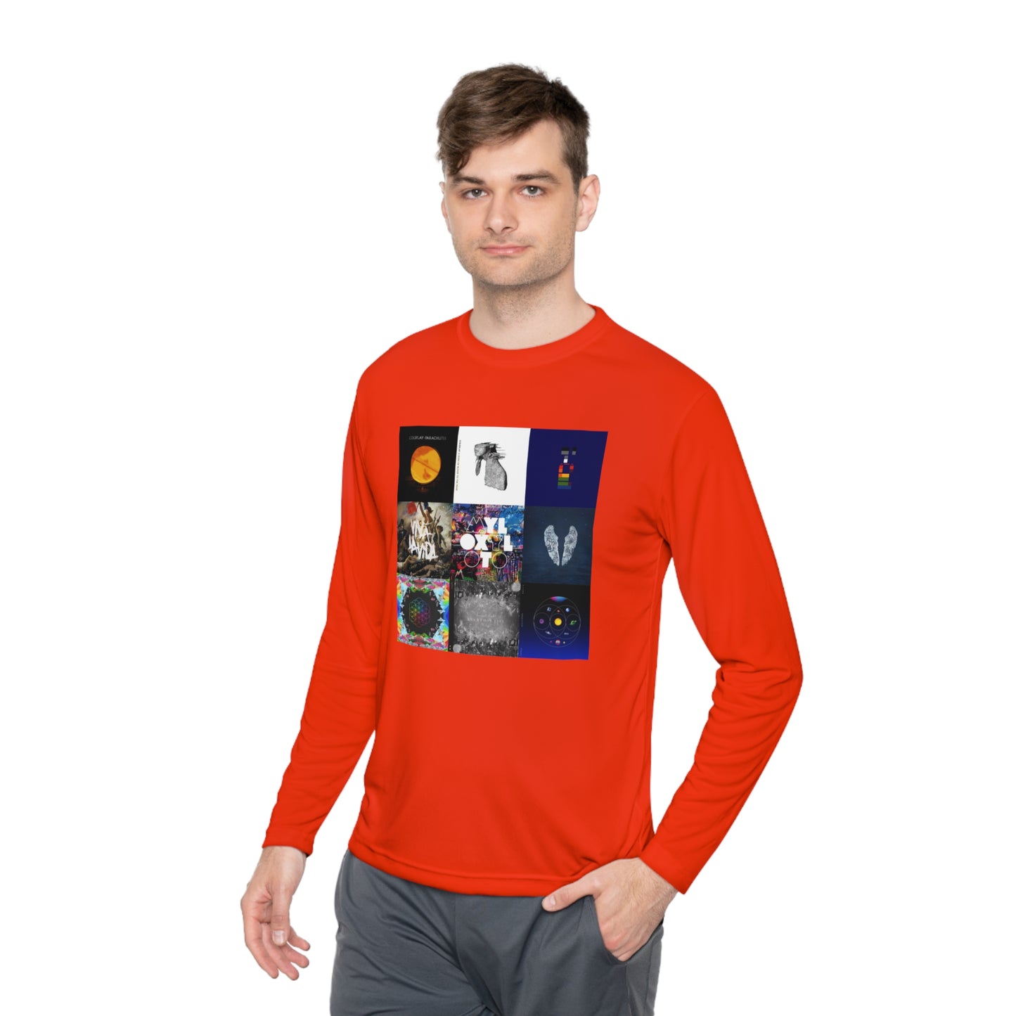 Colplay Album Cover Collage Unisex Lightweight Long Sleeve Tee