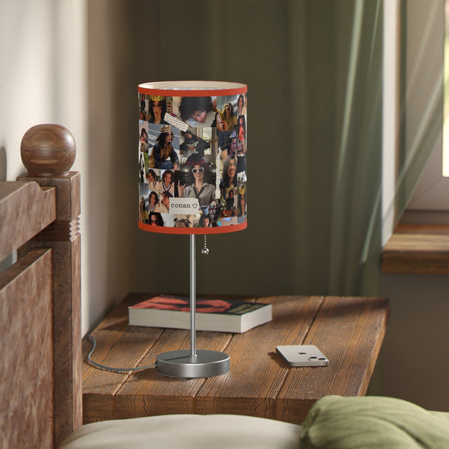 Conan Grey Being Cute Photo Collage Lamp on a Stand