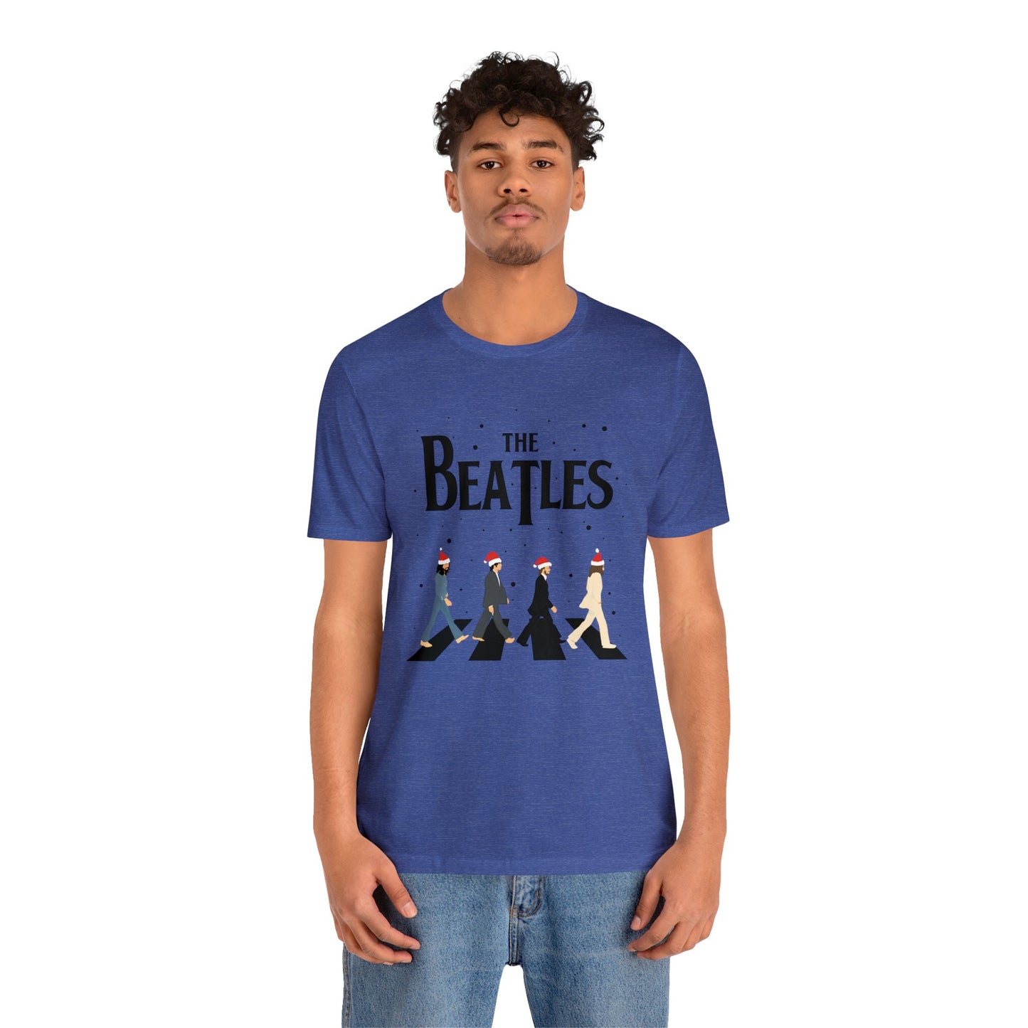 The Beatles Abbey Road Santas Unisex Jersey Short Sleeve Tee Shirt