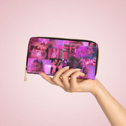 Ariana Grande 7 Rings Collage Zipper Wallet