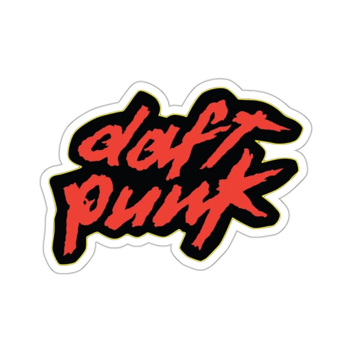 Daft Punk 90s Logo Kiss-Cut Sticker