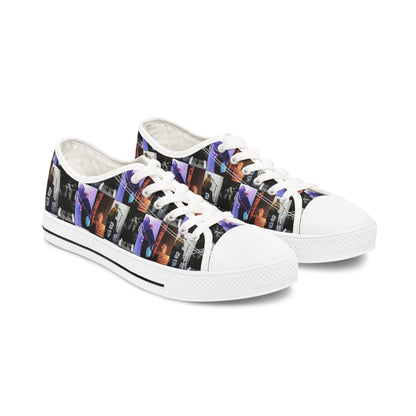 Post Malone On Tour Collage Women's Low Top Sneakers