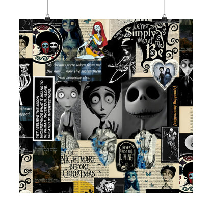 The Nightmare Before Christmas Rotten To The Core Collage Matte Vertical Poster