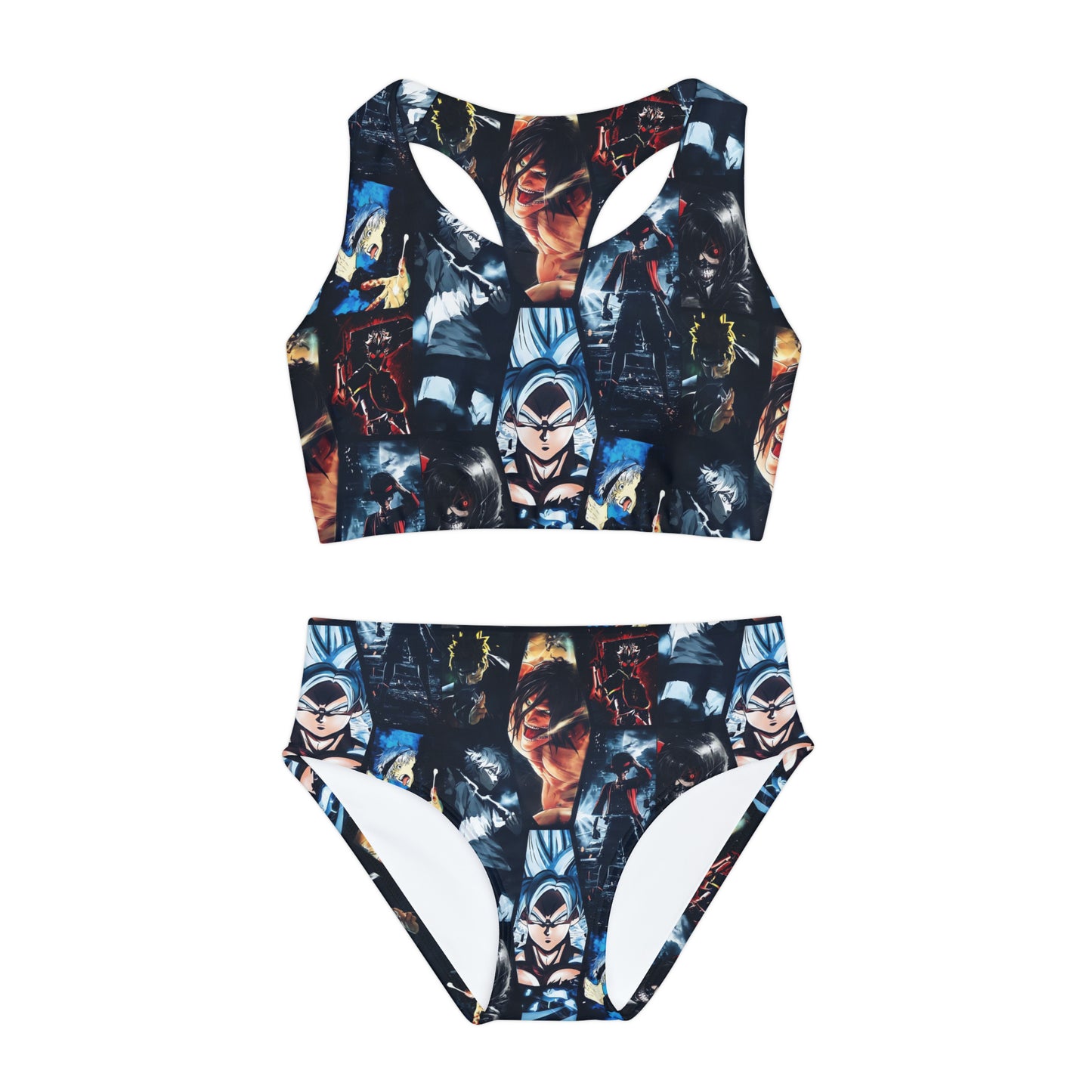 Anime Hero Montage Girls Two Piece Swimsuit