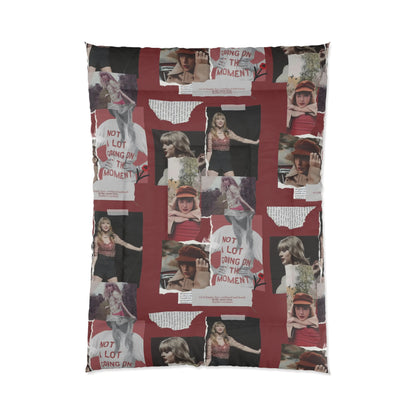 Taylor Swift Red Taylor's Version Collage Comforter