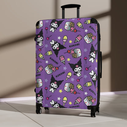 Kuromi Ice Cream Sundae Pattern Suitcase