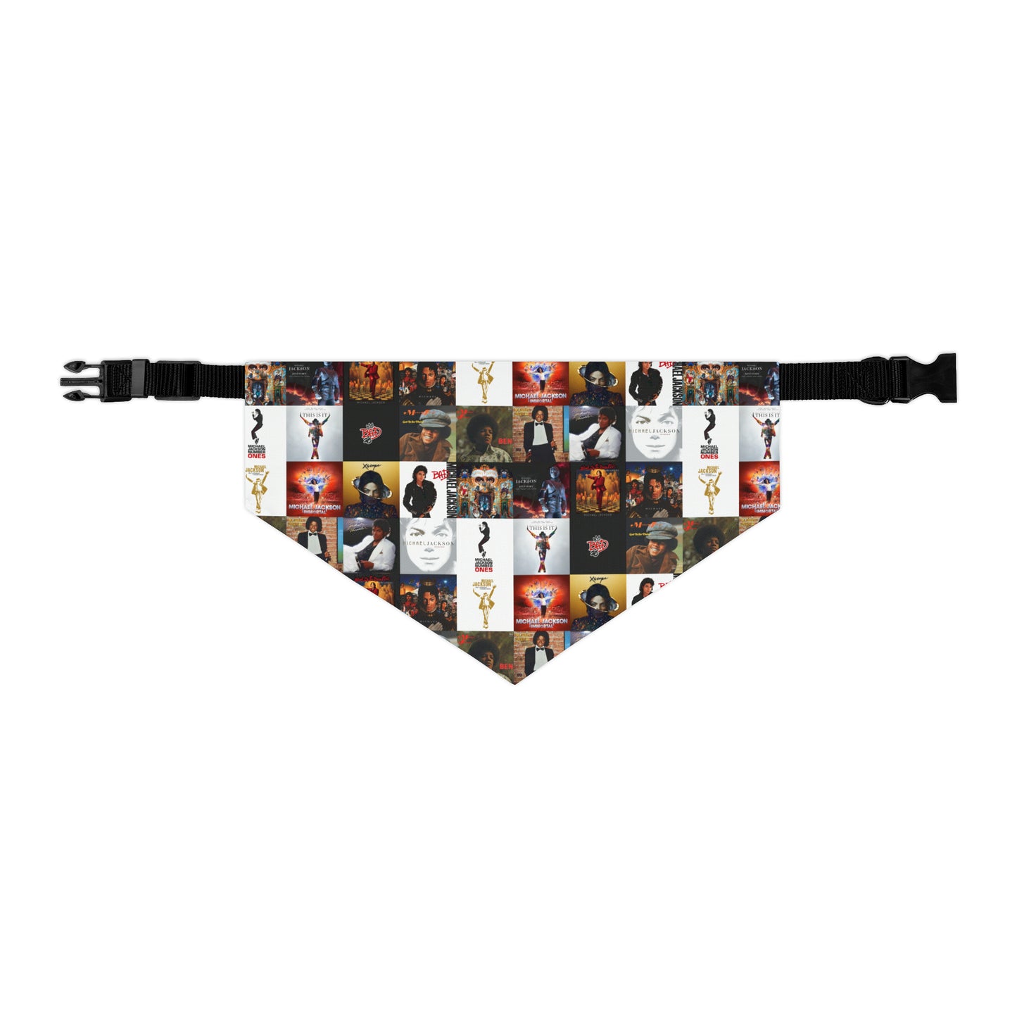 Michael Jackson Album Cover Collage Pet Bandana Collar