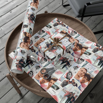 Jonas Brother Happiness Begins Collage Gift Wrap Paper