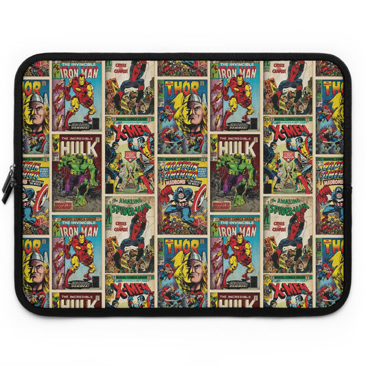 Marvel Comic Book Cover Collage Laptop Sleeve