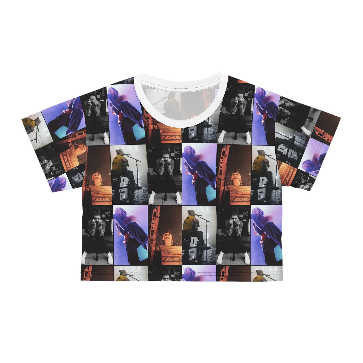 Post Malone On Tour Collage Crop Tee