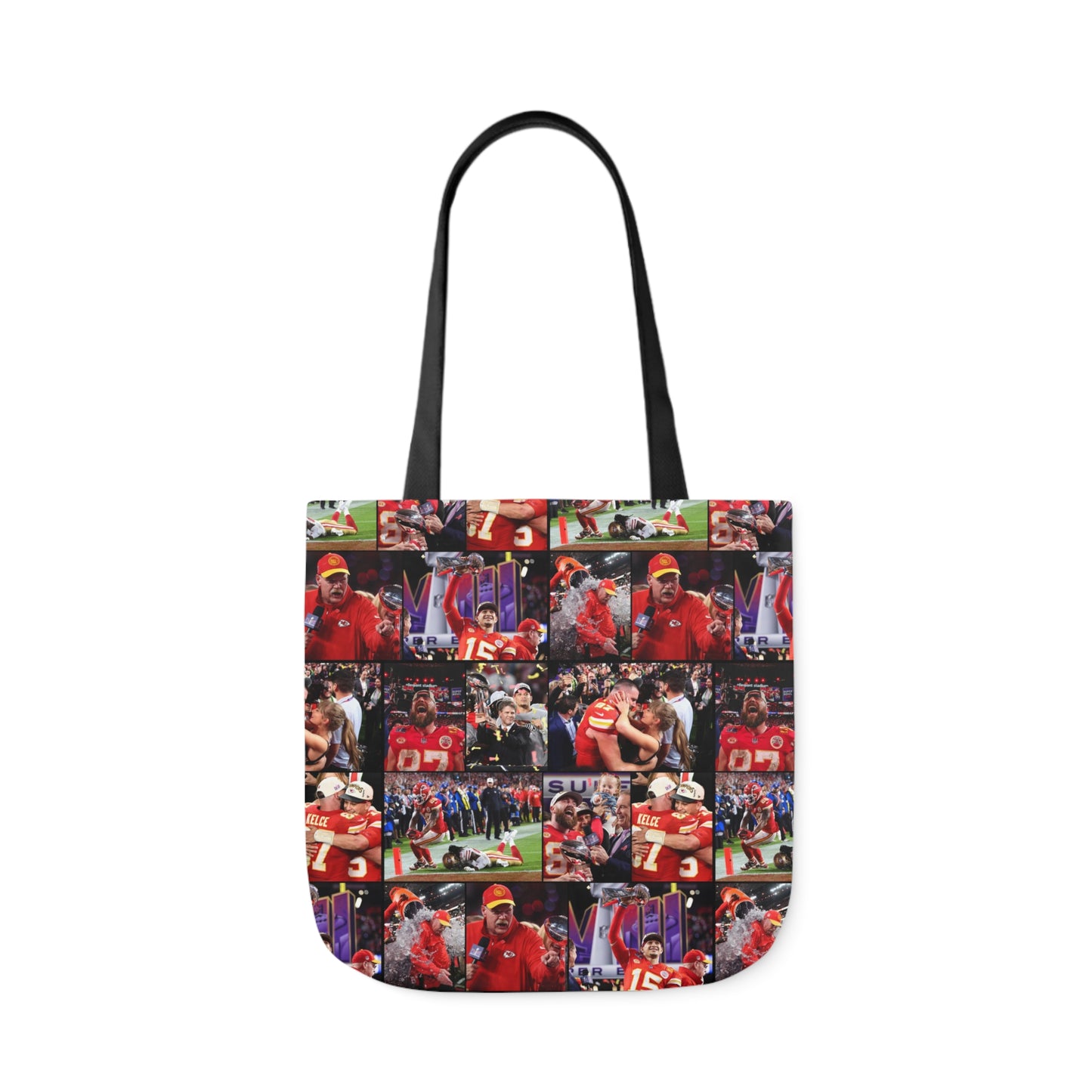 Kansas City Chiefs Superbowl LVIII Championship Victory Collage Polyester Canvas Tote Bag