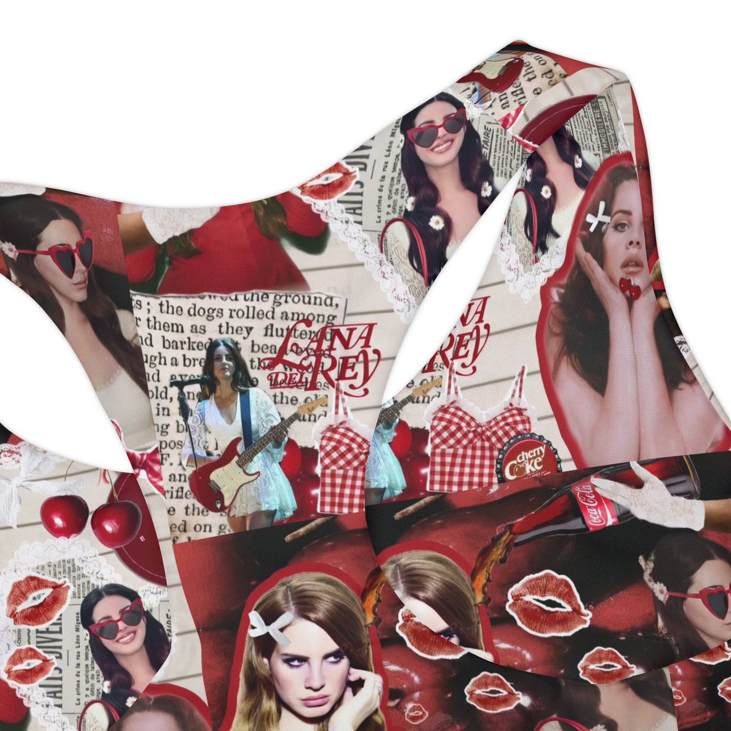 Lana Del Rey Cherry Coke Collage Girls Two Piece Swimsuit