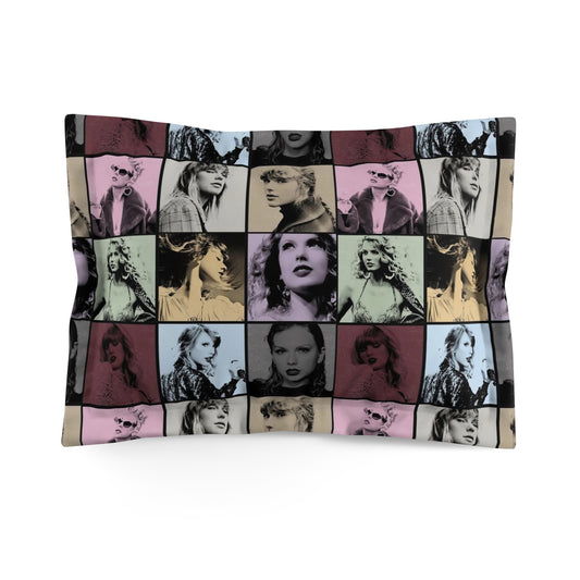 Taylor Swift Eras Collage Microfiber Pillow Sham