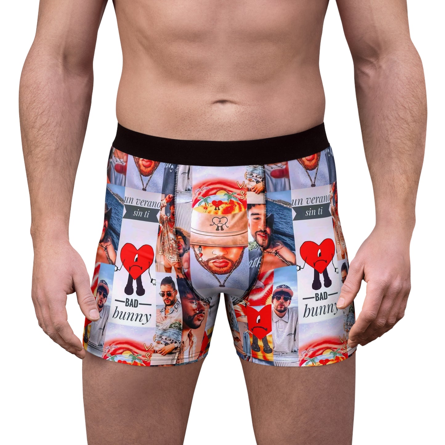 Bad Bunny Un Verano Sin Ti Photo Collage Men's Boxer Briefs Underwear