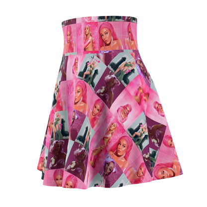 Doja Cat Hot Pink Mosaic Women's Skater Skirt