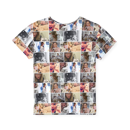 Taylor Swift's Cats Collage Pattern Kids Sports Jersey