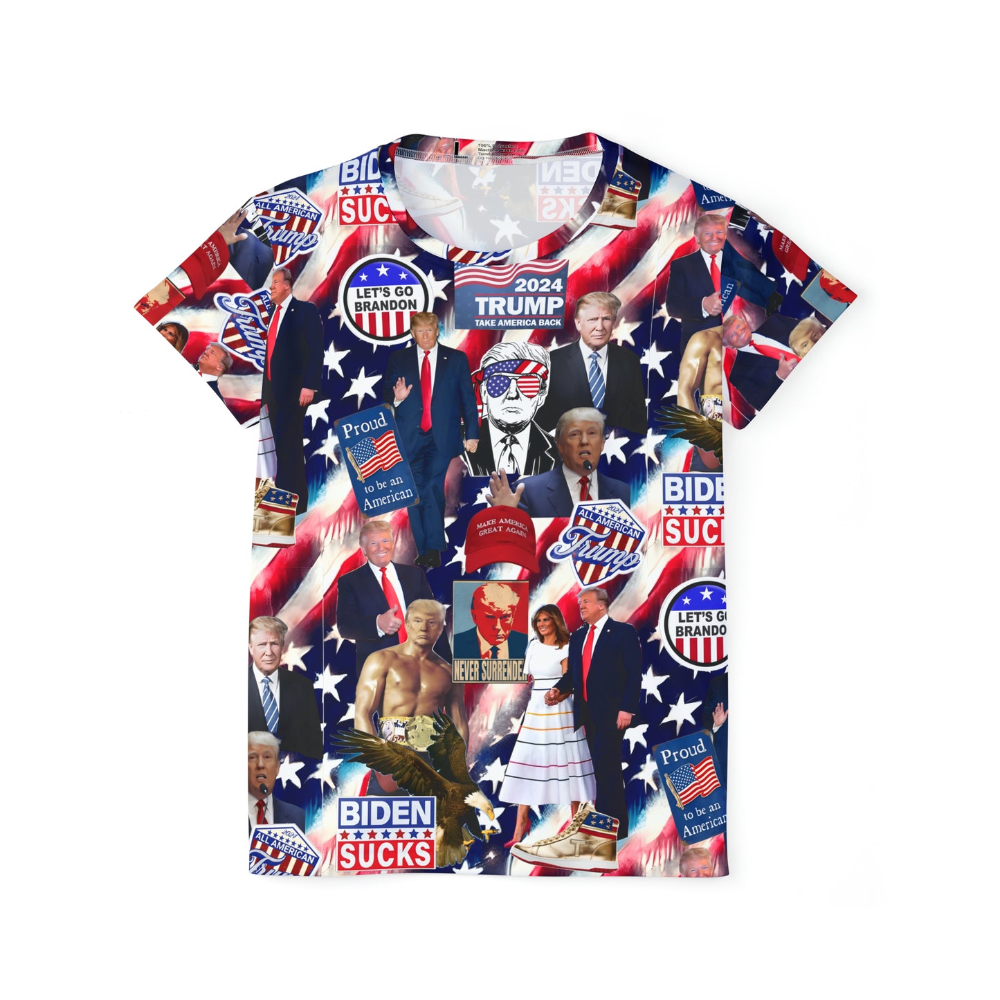 Donald Trump 2024 MAGA Montage Women's Sports Jersey