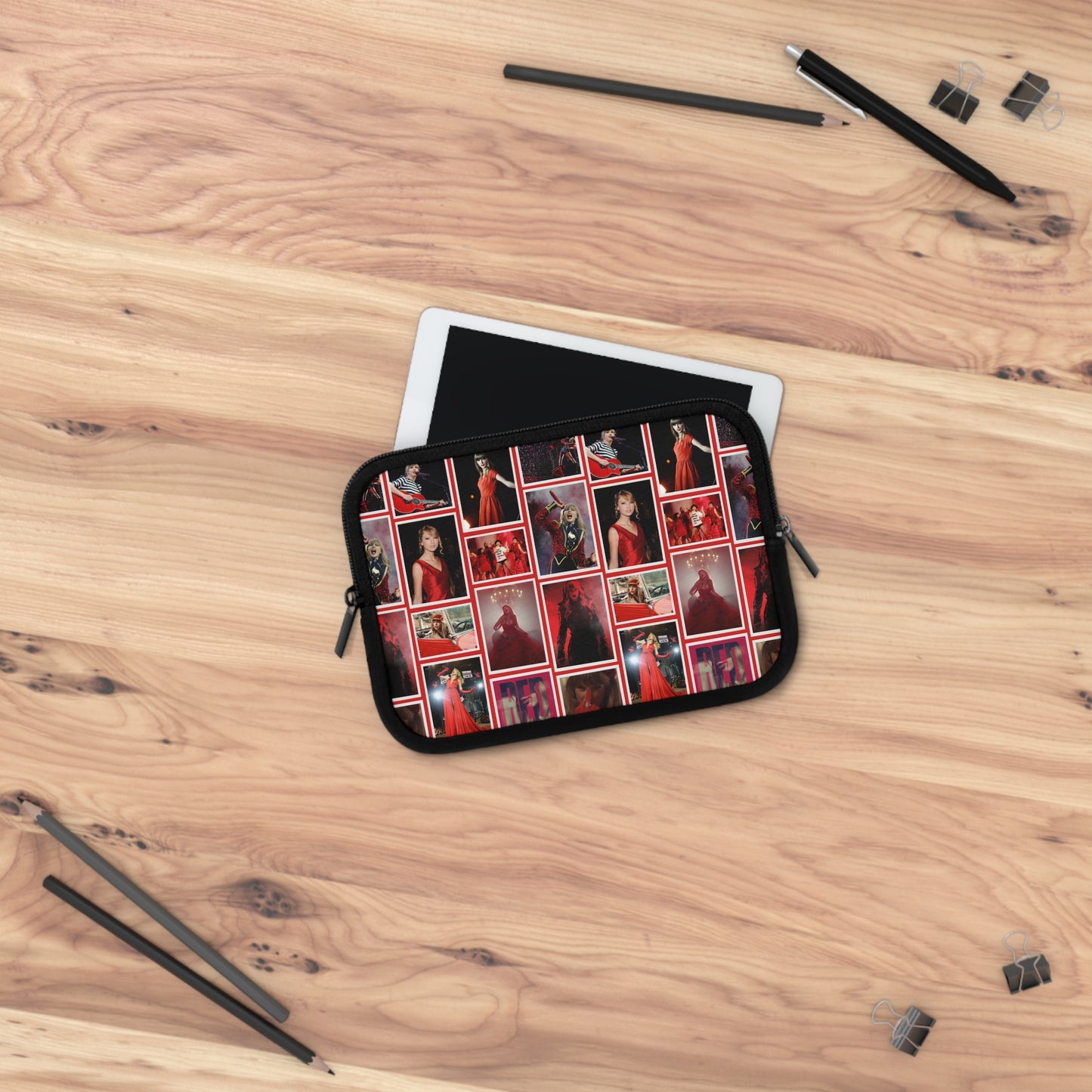 Taylor Swift Red Era Collage Laptop Sleeve