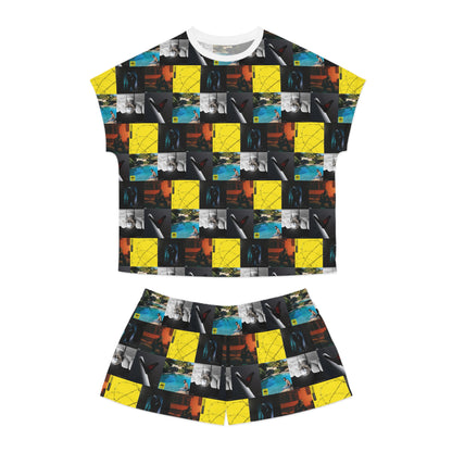 Post Malone Album Art Collage Women's Short Pajama Set